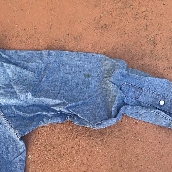 Vintage 1960 men’s wrangler pearl snap denim shirt - Picture 9 of 12